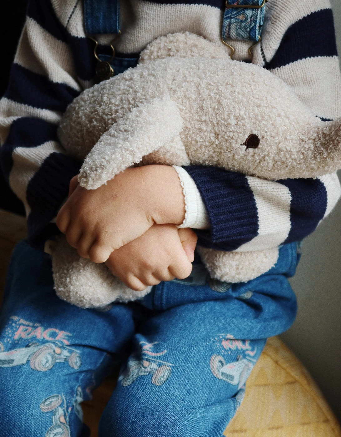Konges Sløjd Baby Elephant Soft Toy in Ivory