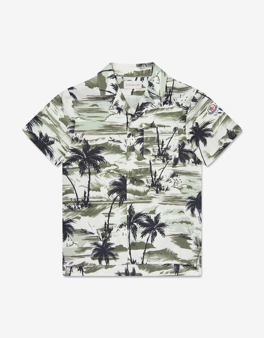 Enfant Boys Palm Trees Shirt in Green, 5 of 4
