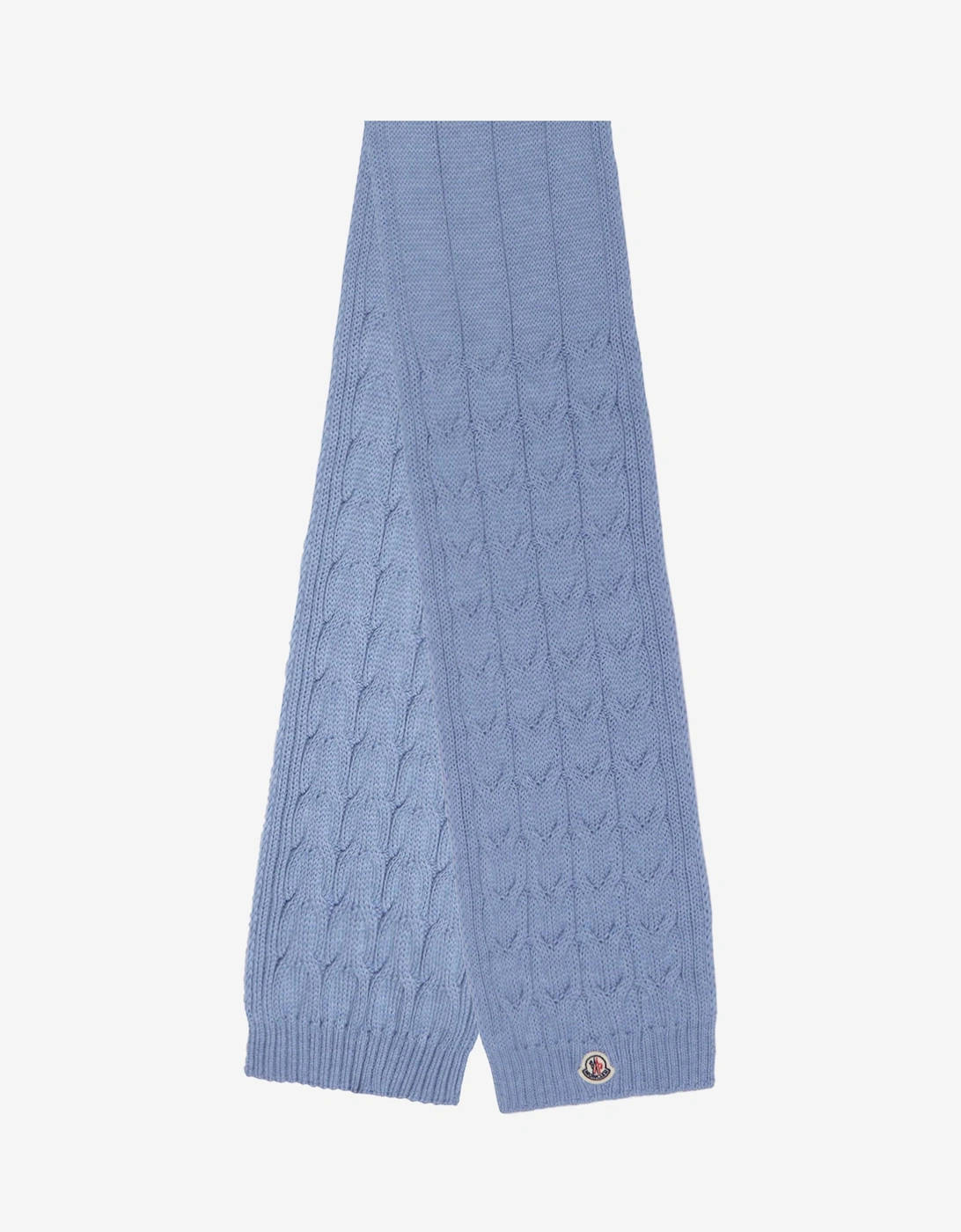 Enfant Boys Wool Knitted Logo Scarf, 6 of 5
