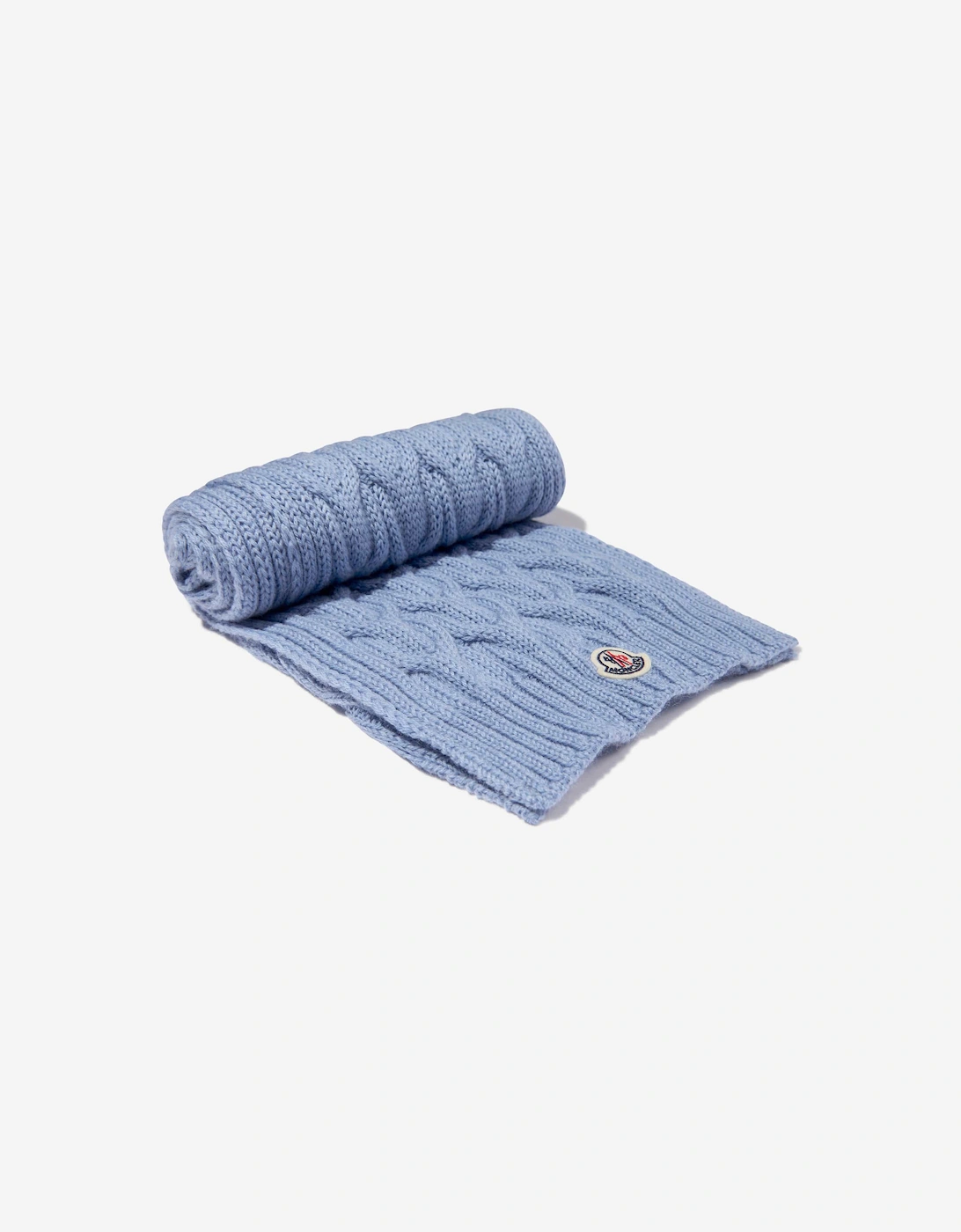Enfant Boys Wool Knitted Logo Scarf