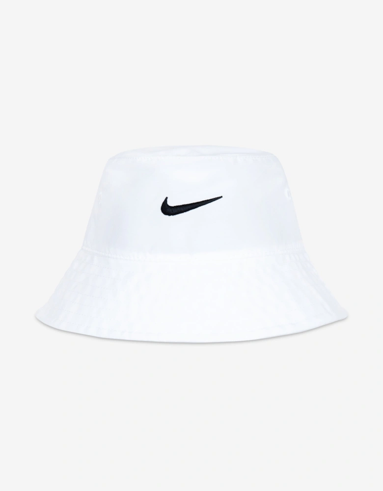 Kids UPF 40+ Bucket Hat in White