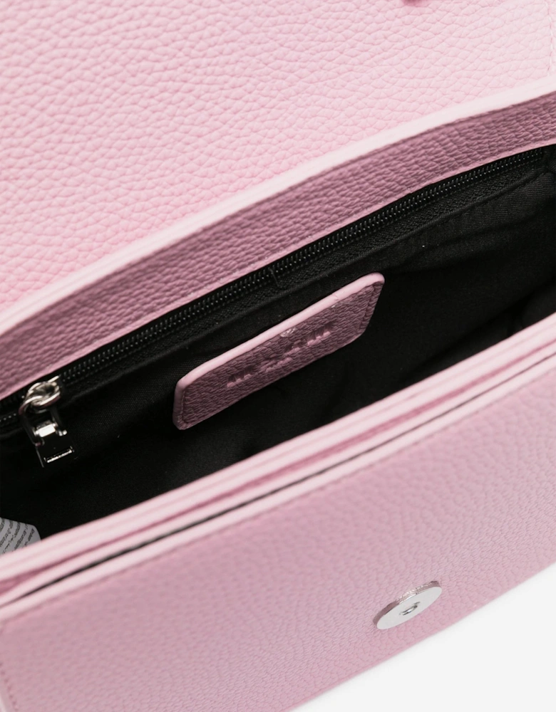 Girls Eco Leather Shoulder Bag in Pink (19cm)