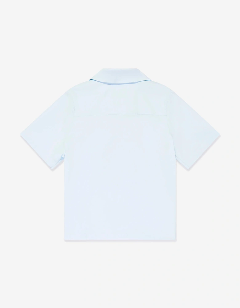 Boys Short Sleeve Logo Shirt in Blue