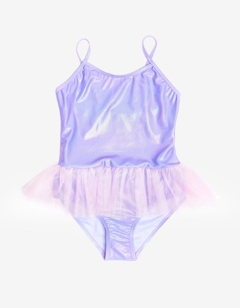 Girls Tutu Swimsuit in Purple (UPF50+)