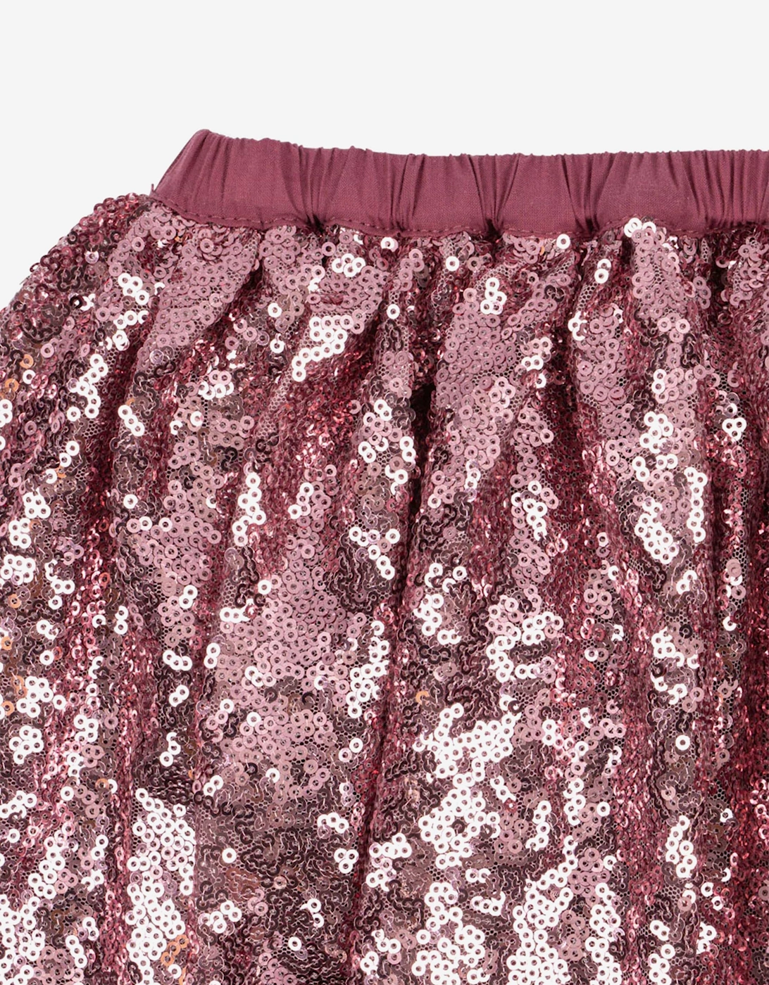 Konges Sløjd Girls Starla Sequin Skirt in Pink