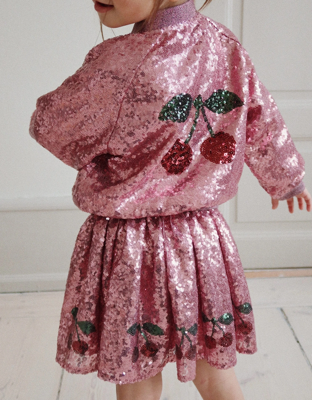 Konges Sløjd Girls Starla Sequin Skirt in Pink