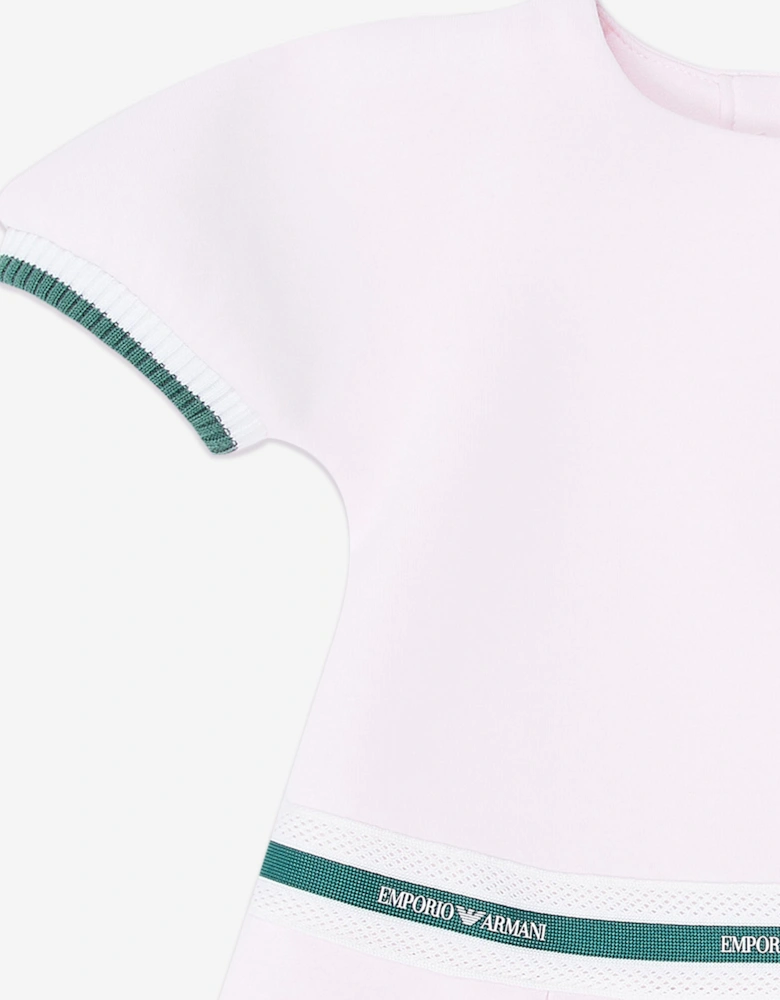 Baby Girls Logo Tape Dress in Pink