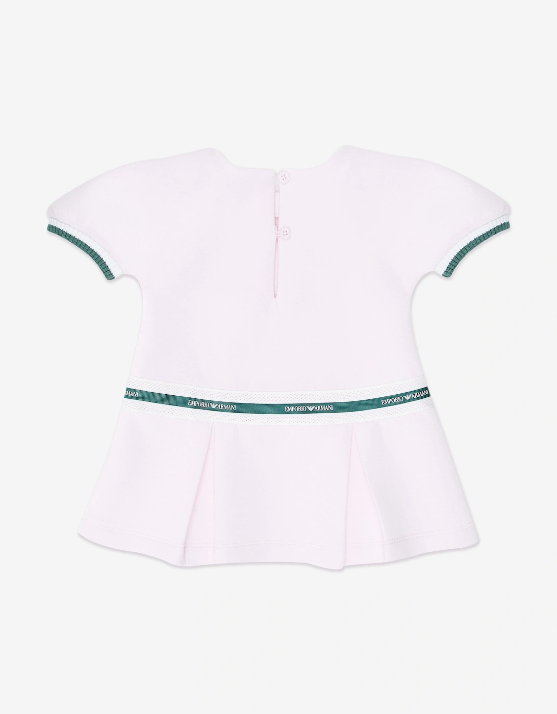 Baby Girls Logo Tape Dress in Pink