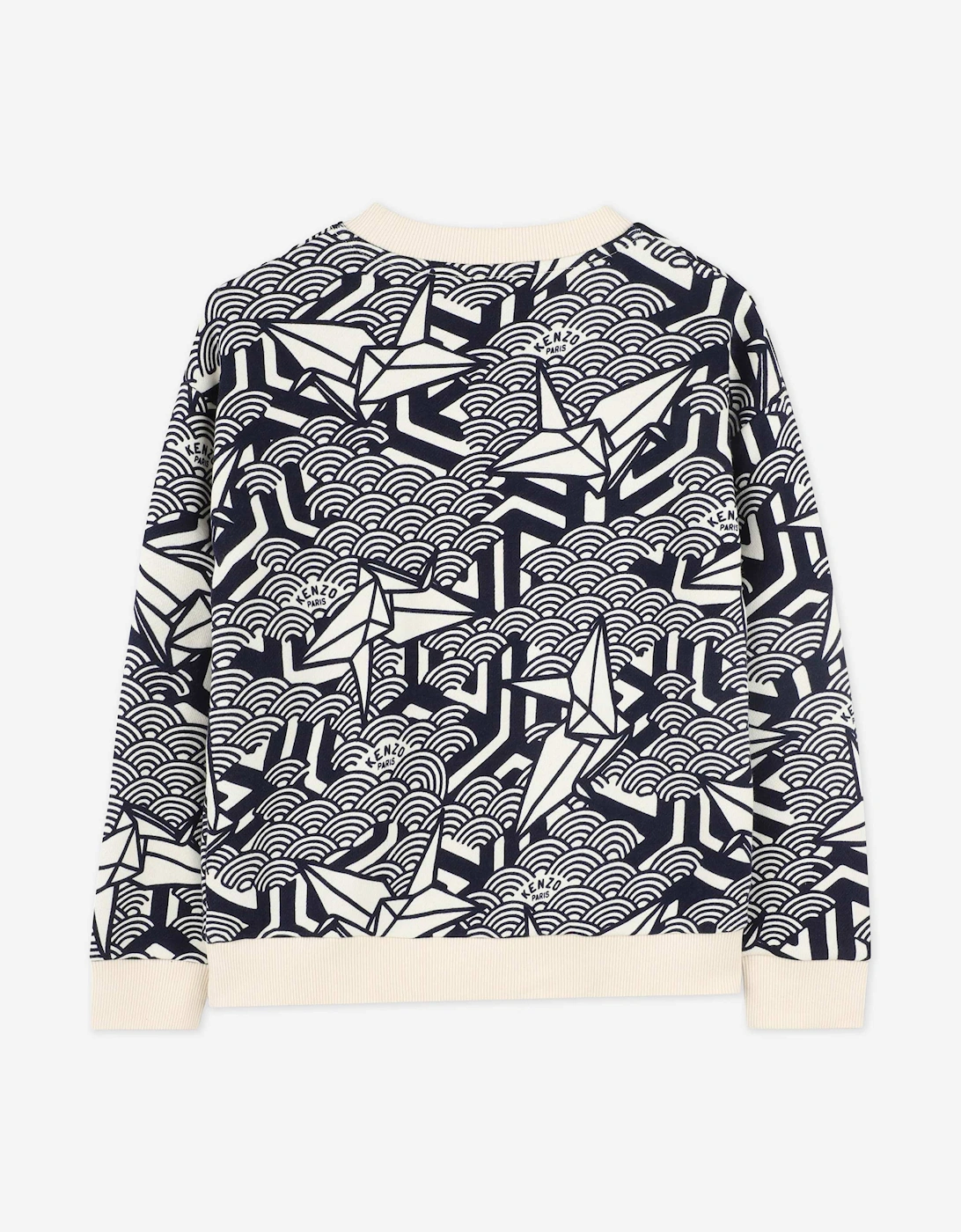 Kids Origami Sweatshirt in Navy