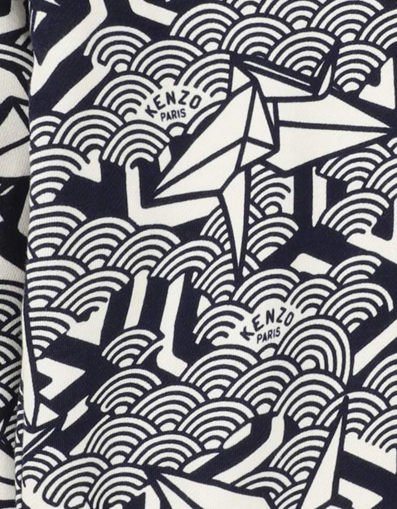 Kids Origami Sweatshirt in Navy