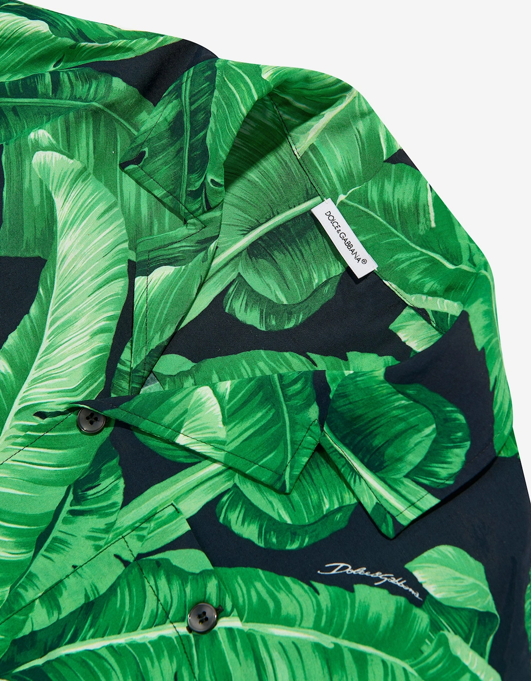 Boys Banana Leaf Shirt in Green