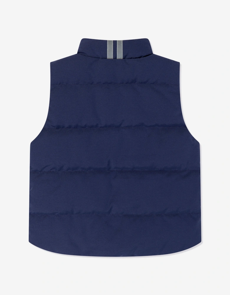Kids Down Padded Vanier Gilet in Purple