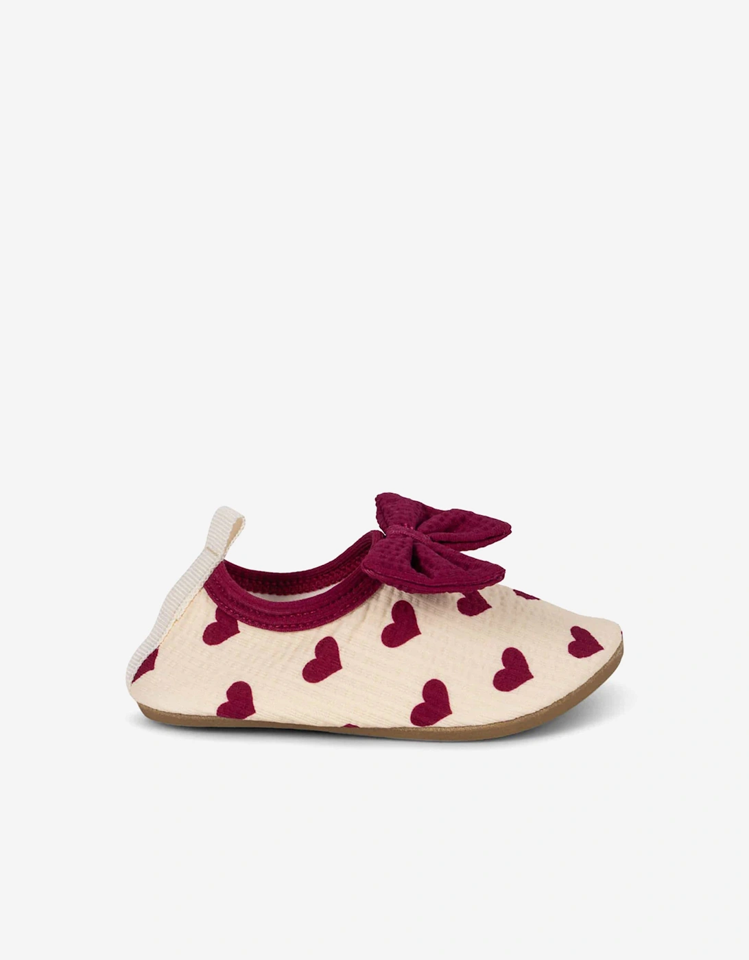 Girls Bowie Heart Swim Shoes in Ivory, 5 of 4