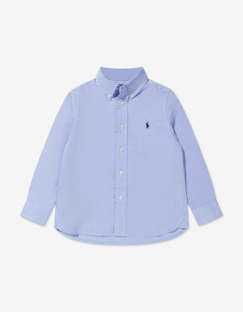 Boys Slim Fit Shirt in Blue