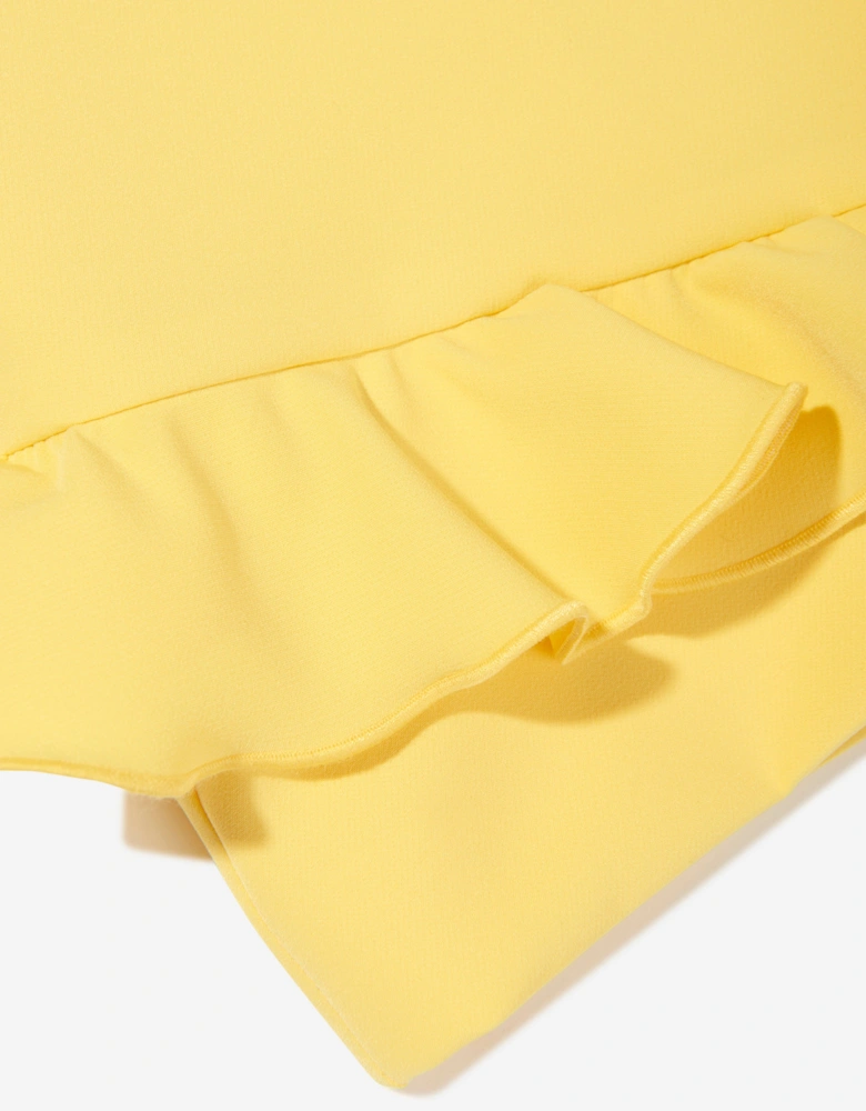 Girls Technical Fabric Shorts in Yellow