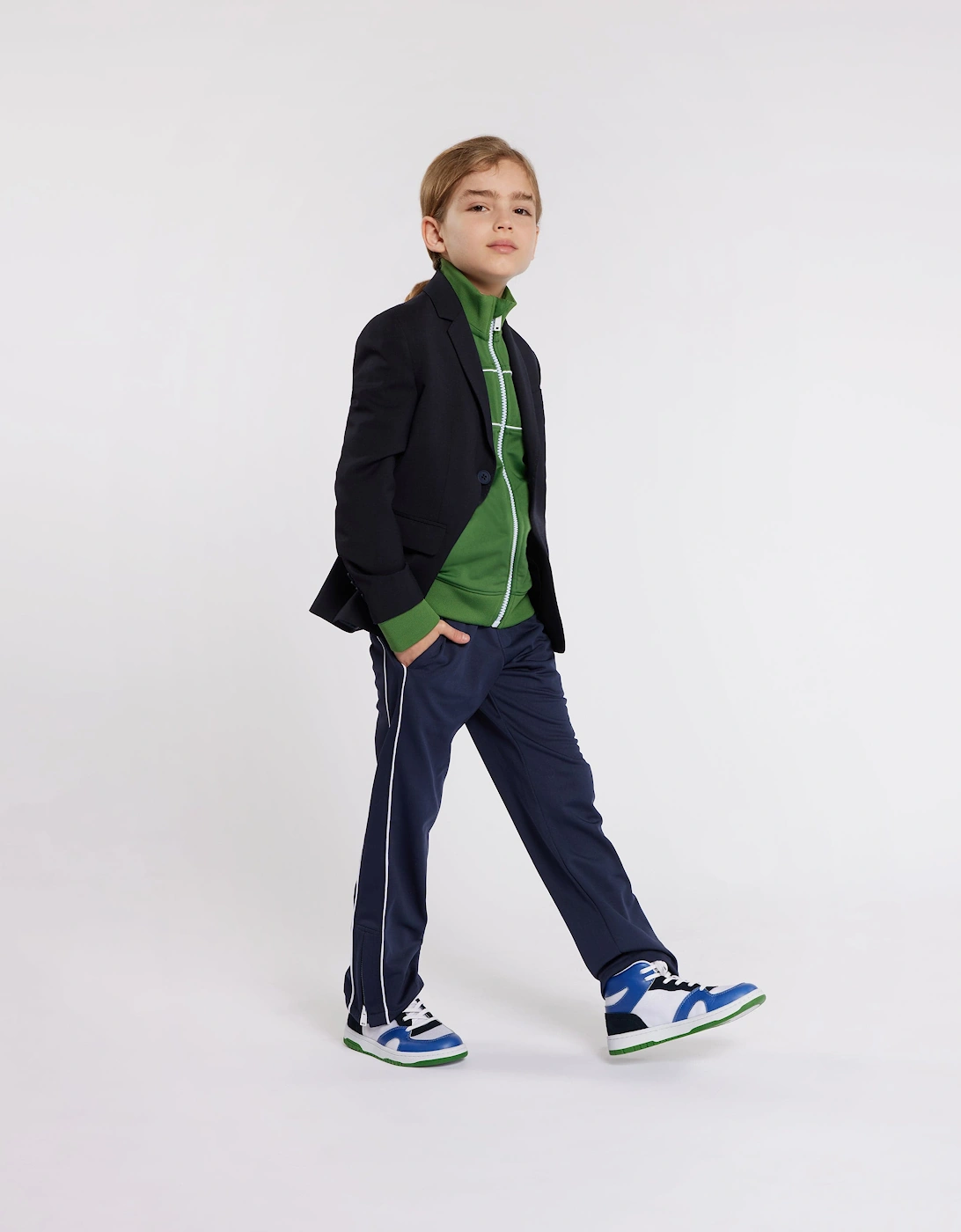 BOSS Boys Track Pants in Navy