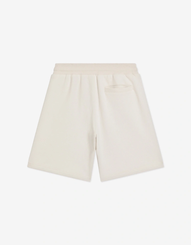 Boys Logo Bermuda Shorts in Ivory