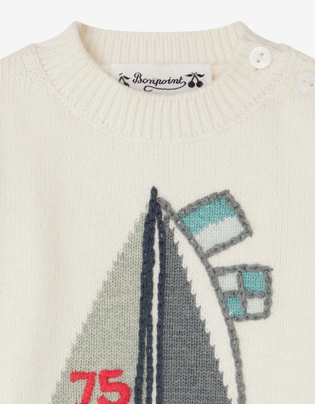 Baby Boys Almire Jumper in Ivory