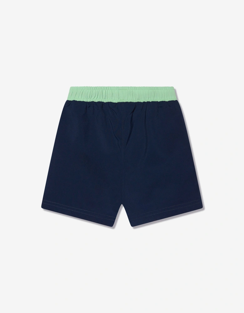 Boys Spike The Dinosaur Swim Shorts in Navy