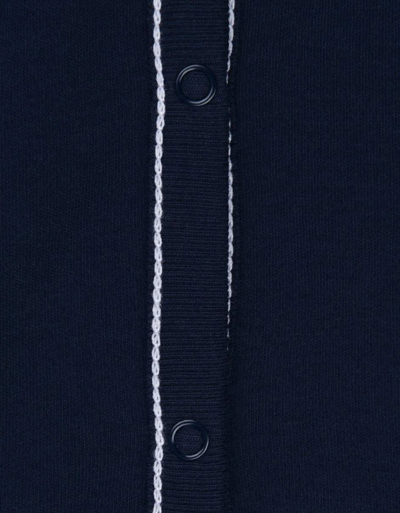 Baby Boys Logo Babygrow in Navy