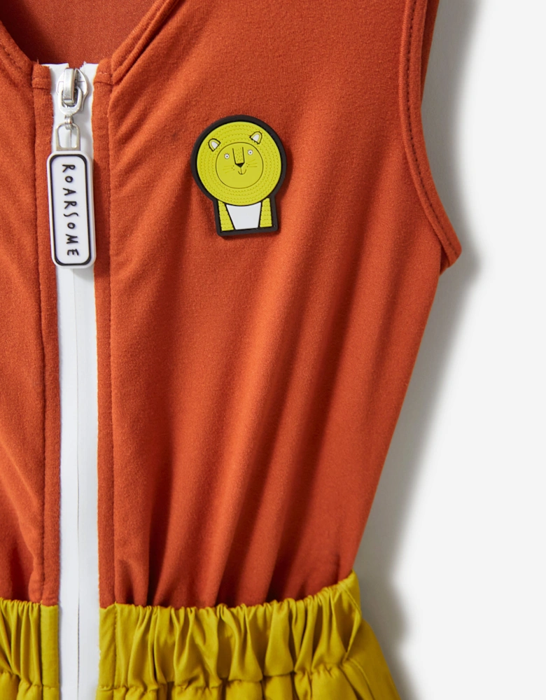 Kids Cub The Lion Ski Bottoms in Yellow