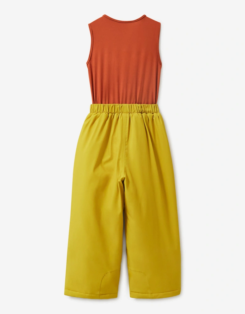 Kids Cub The Lion Ski Bottoms in Yellow