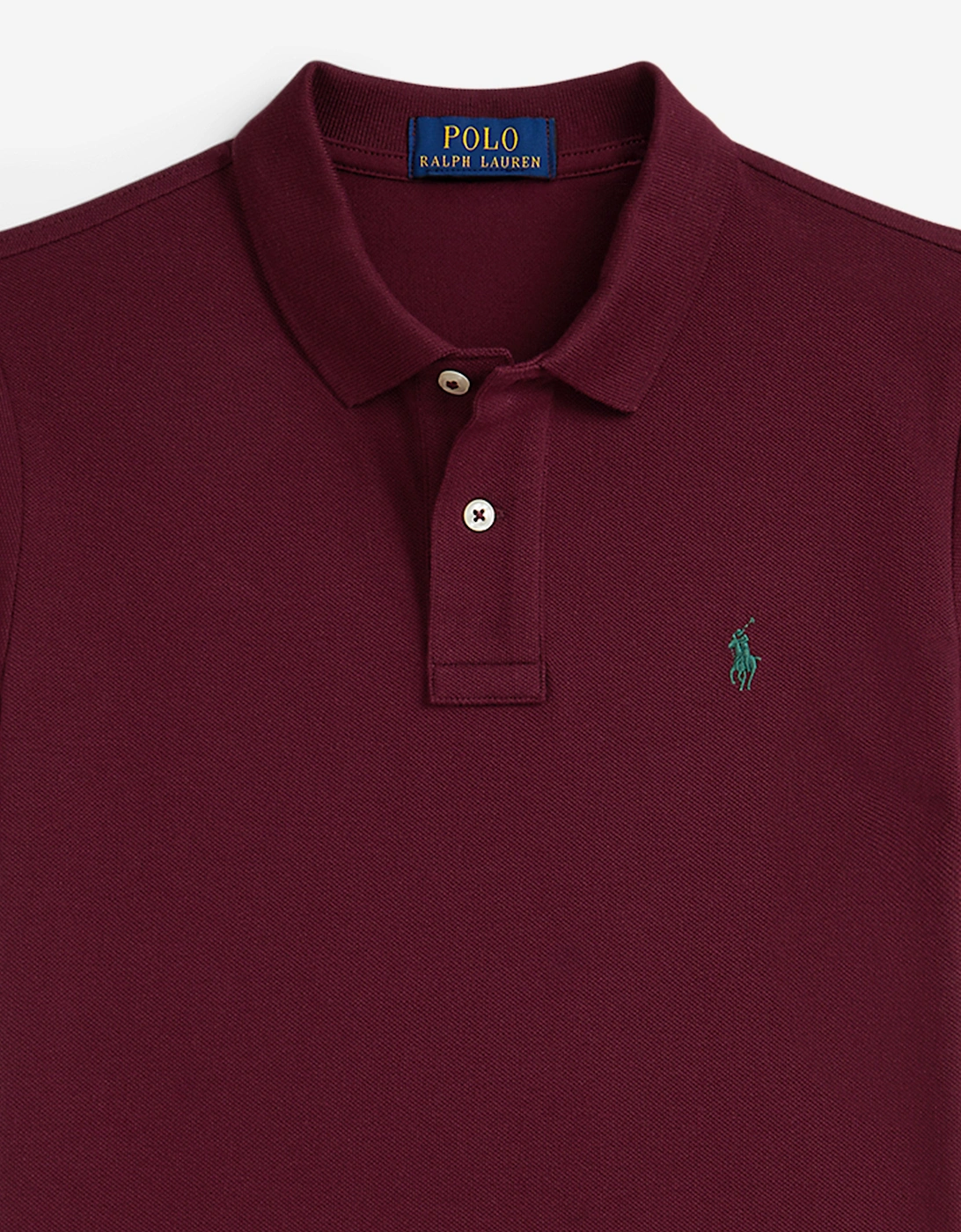 Boys Logo Slim Fit Polo Shirt in Red