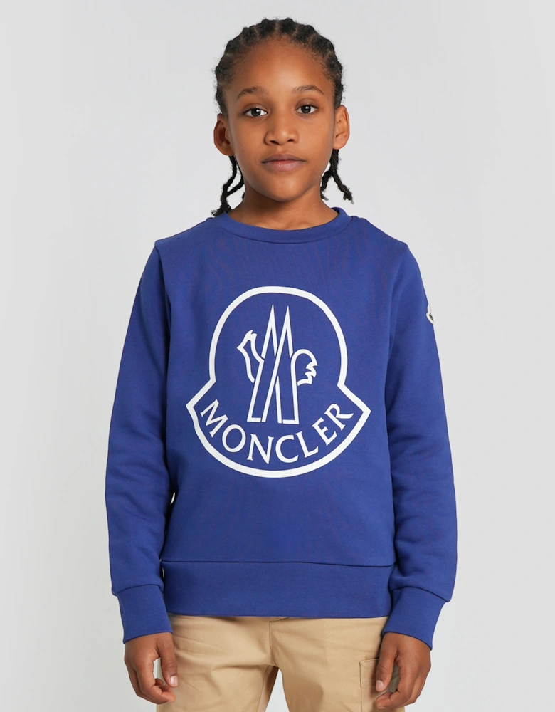 Enfant Boys Logo Sweatshirt in Blue