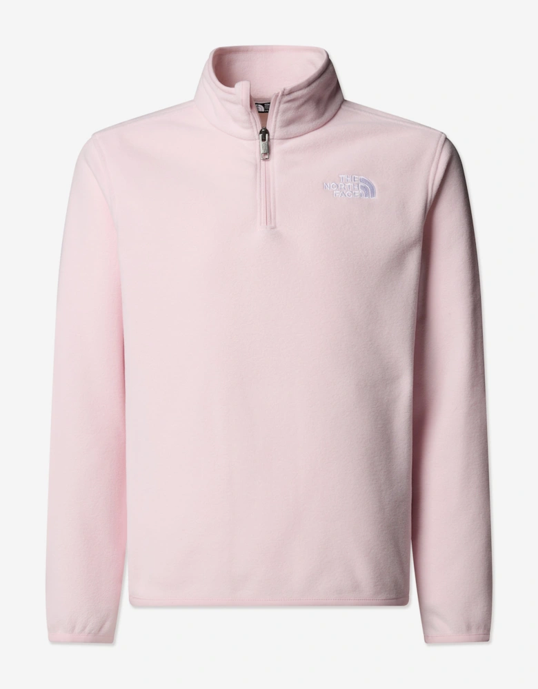 Girls Glacier 1/4 Zip Pullover in Pink