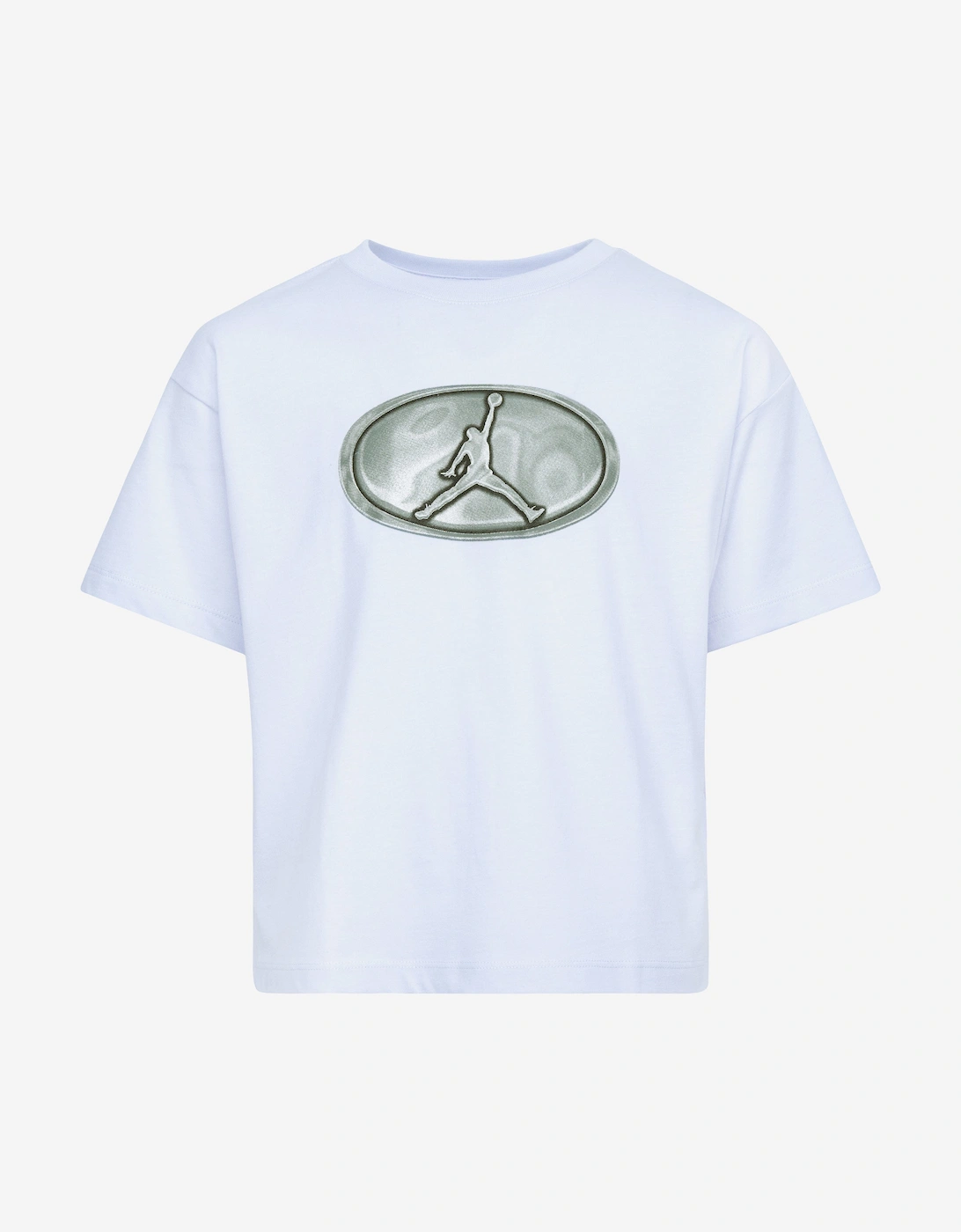 Nike Jordan Girls White 'S Jordan Logo T-Shirt In - Size: 15 Years/13 Years/14 Years Kids