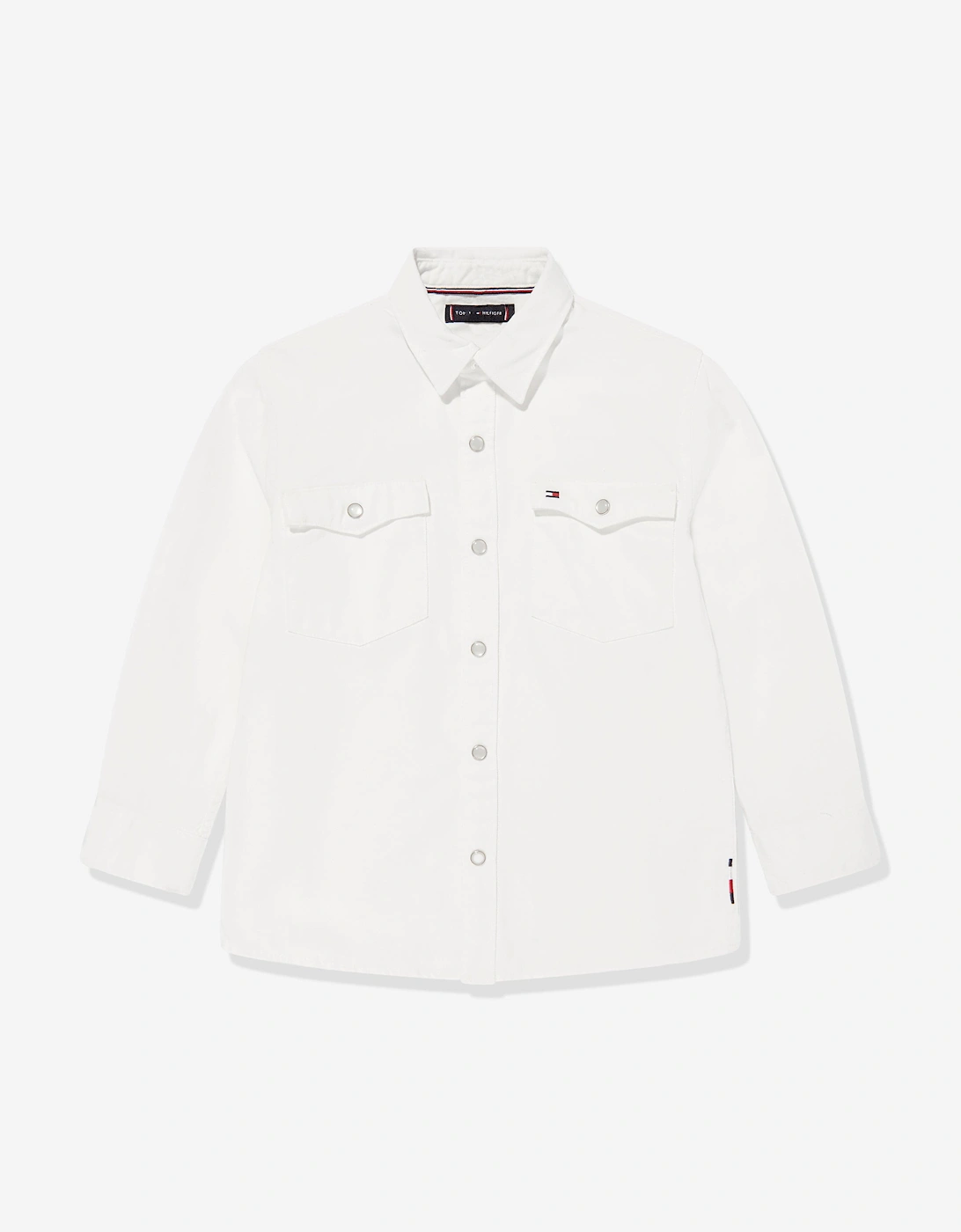 Boys Denim Shirt in White, 5 of 4