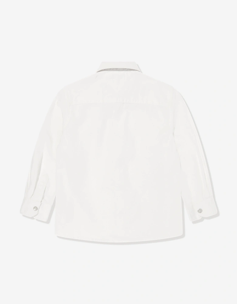Boys Denim Shirt in White