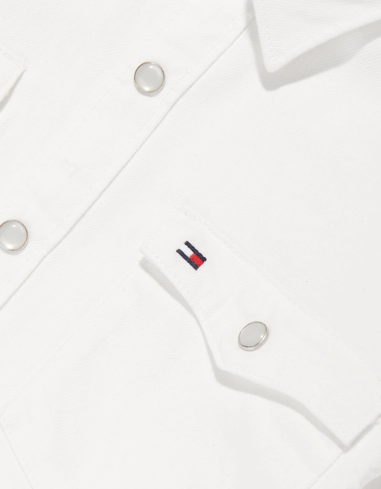 Boys Denim Shirt in White
