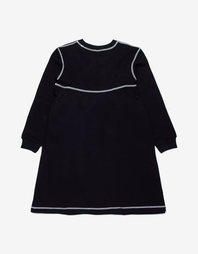 Girls Sweater Dress in Black