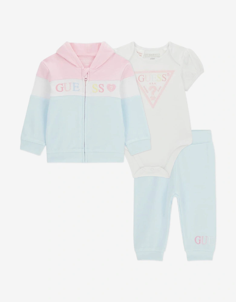 Baby Girls Tracksuit Set in Multicolour