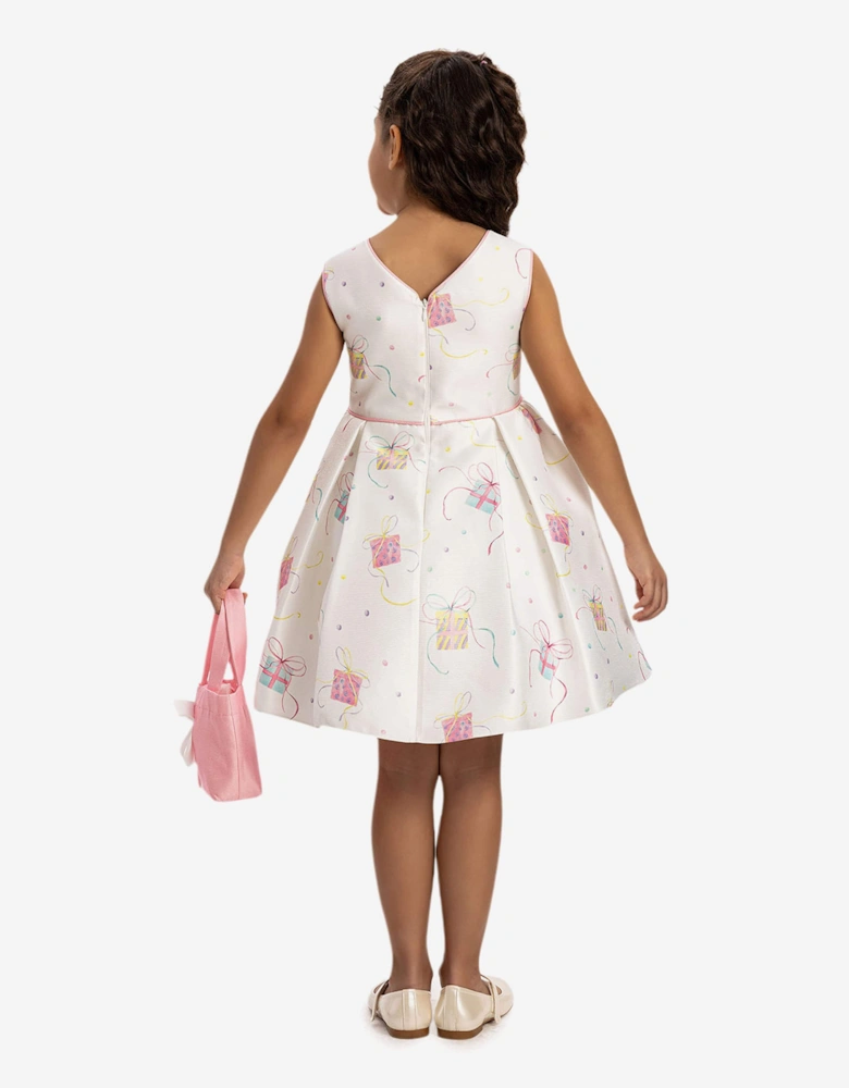 Girls Party Dress with Bag in Pink
