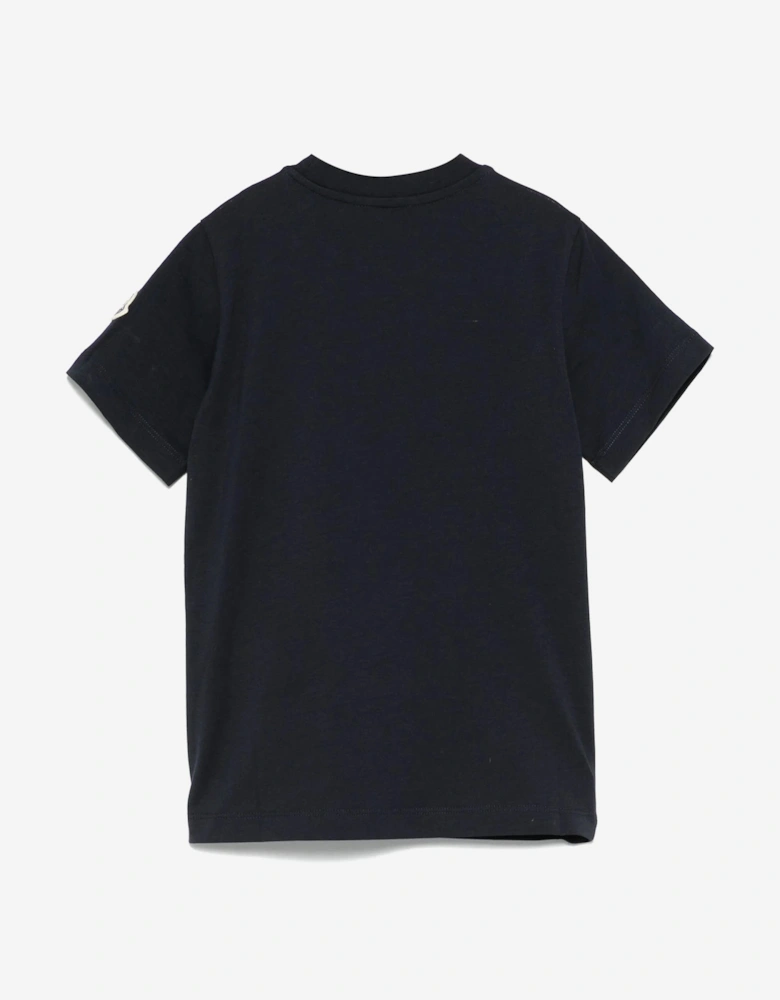 Boys Logo T-Shirt in Navy