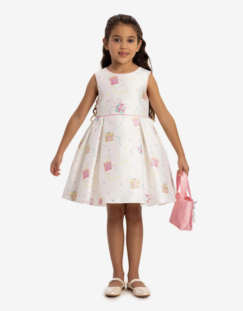 Girls Party Dress with Bag in Pink