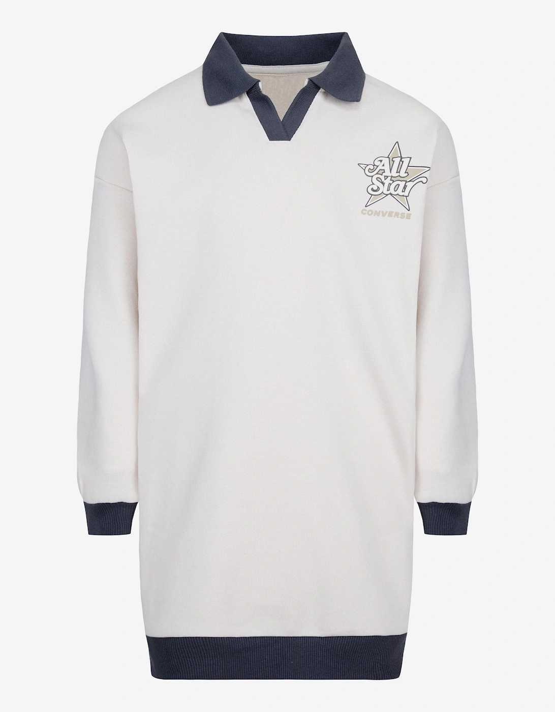Girls Logo Polo Dress in Ivory, 5 of 4