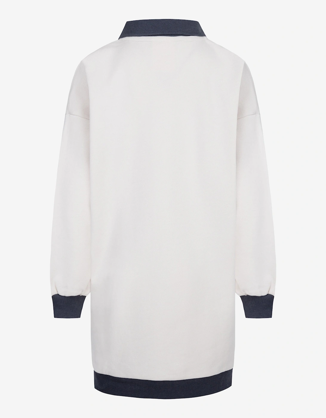 Girls Logo Polo Dress in Ivory