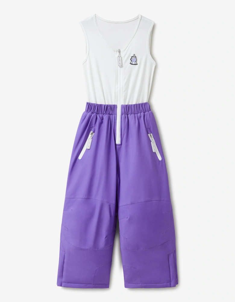 Girls Sparkle The Unicorn Ski Bootoms in Purple