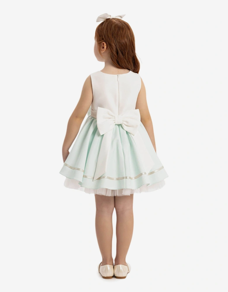 Baby Girls Dress with Headband in Green