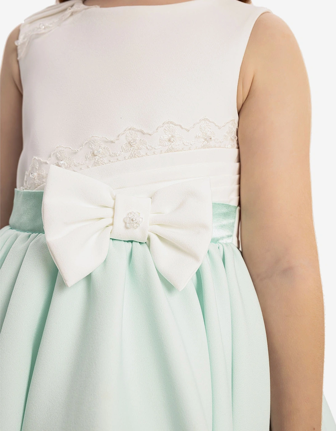 Baby Girls Dress with Headband in Green