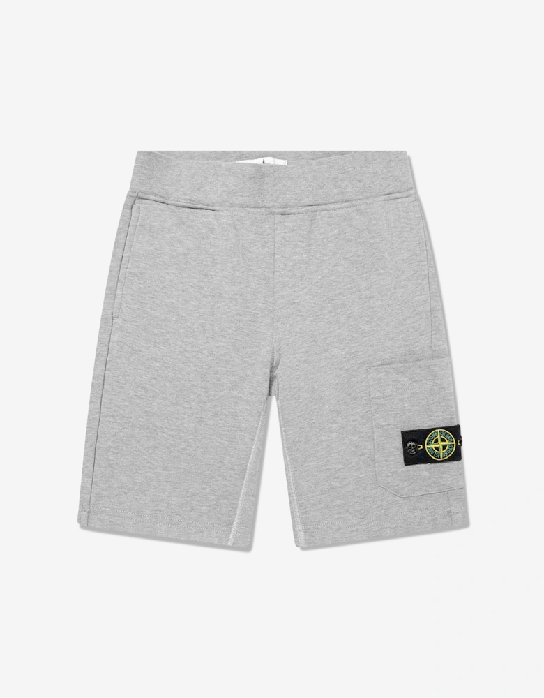 Boys Logo Pocket Shorts in Grey