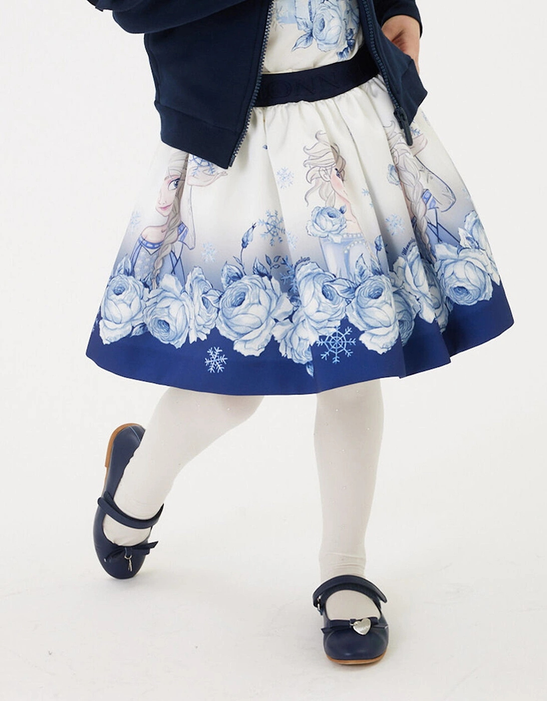 Girls Elsa Mikado Skirt in Blue, 6 of 5