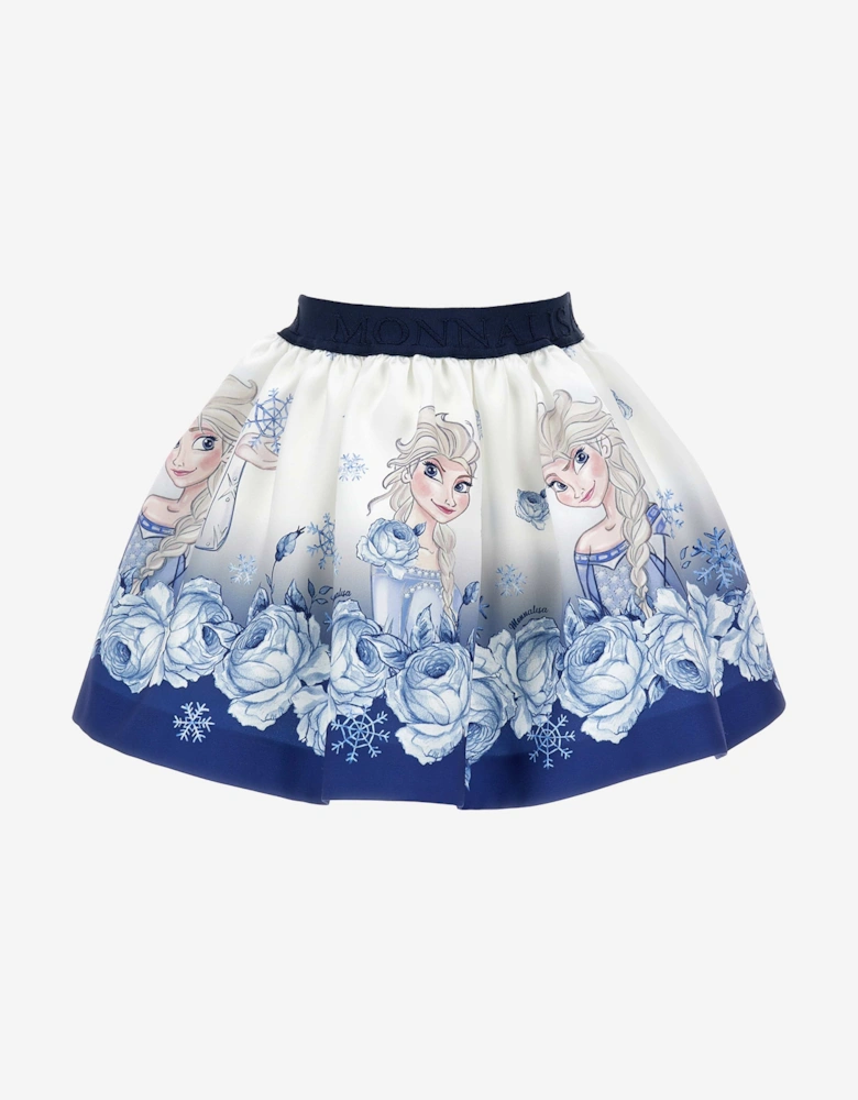 Girls Elsa Mikado Skirt in Blue