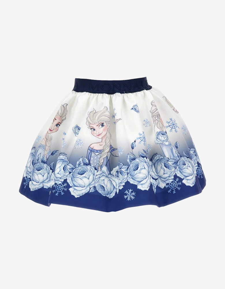 Girls Elsa Mikado Skirt in Blue