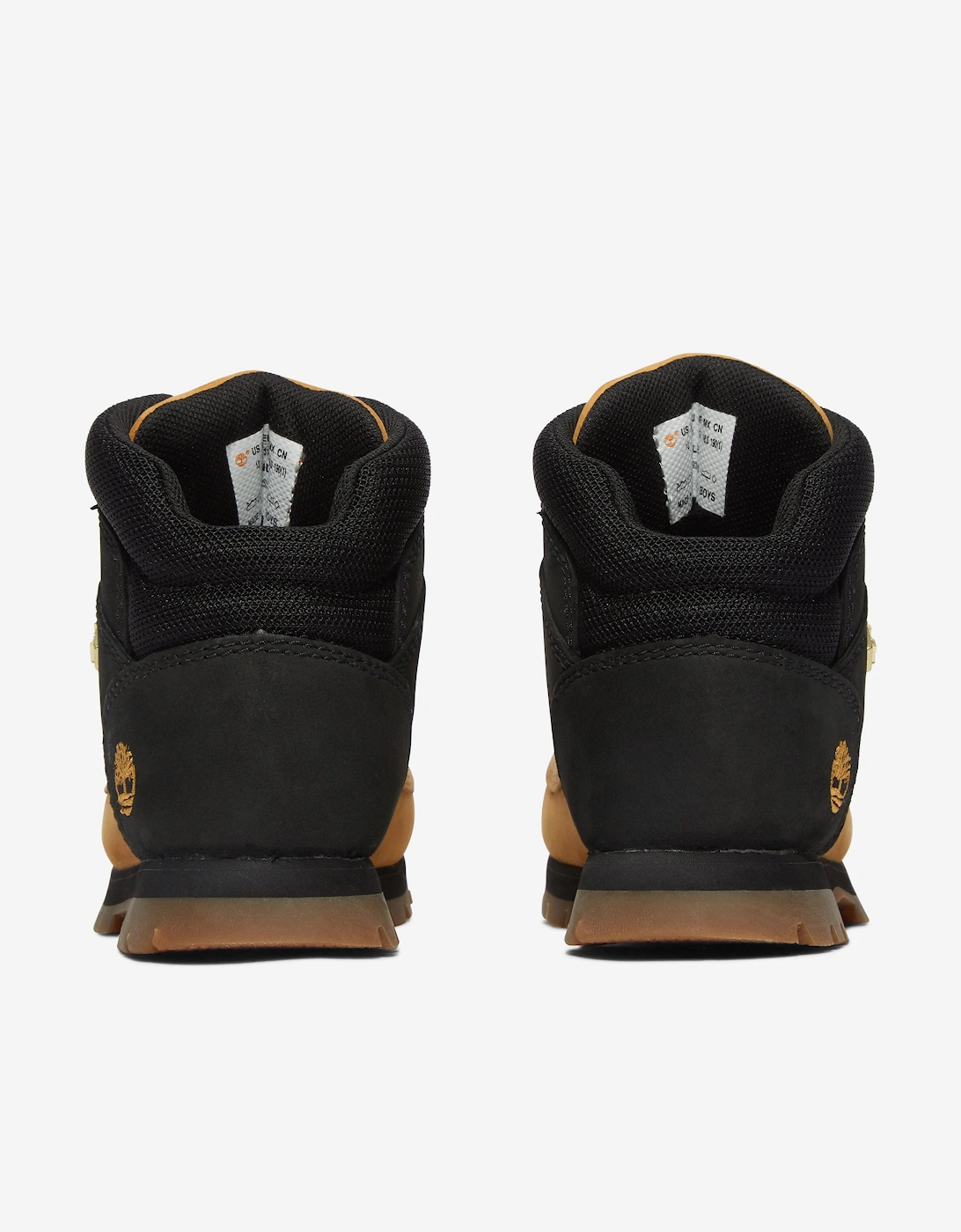 Boys Mid Lace-Up Boots in Beige