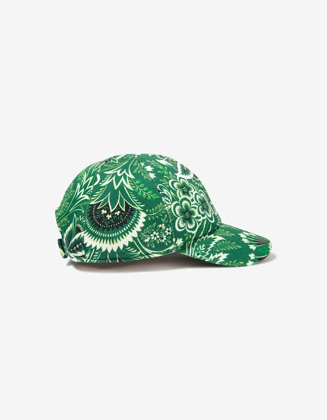 Boys Floral Paisley Cap in Green