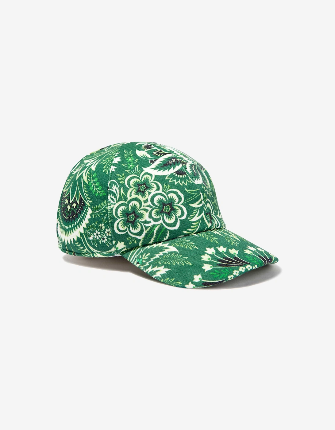 Boys Floral Paisley Cap in Green, 6 of 5